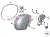 Engine housing cover, right - BMW Motorrad HP4 (0D01, 0D11) 2012