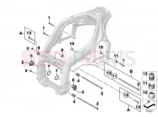 Engine mount - swing arm pivot - BMW Motorrad HP4 (0D01, 0D11) 2012
