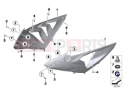 Fairing side section, front - BMW Motorrad HP4 (0D01, 0D11) 2012