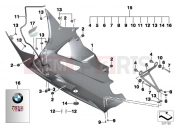 Engine spoiler in Carbon - BMW Motorrad HP4 (0D01, 0D11) 2012