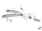 Rear footrests - BMW Motorrad HP4 (0D01, 0D11) 2012