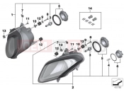 Headlight - BMW Motorrad HP4 (0D01, 0D11) 2012