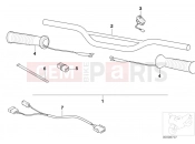 Installation kit, heated handle - BMW Motorrad F 650 CS 04 (0177,0187) 2004