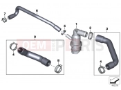 BMW Motorrad BMW 2015 R-Models K5x R 1200 RS (0A05, 0A15) Coolant lines
