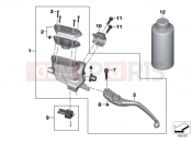 BMW Motorrad BMW 2015 R-Models K5x R 1200 RS (0A05, 0A15) Clutch control assembly