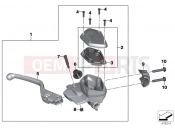 BMW Motorrad BMW 2015 R-Models K5x R 1200 RS (0A05, 0A15) Handbrake lever