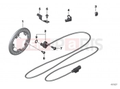 BMW Motorrad BMW 2015 R-Models K5x R 1200 RS (0A05, 0A15) Front wheelspeed sensor