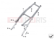 BMW Motorrad BMW 2015 R-Models K5x R 1200 RS (0A05, 0A15) Rear frame