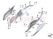 BMW Motorrad BMW 2015 R-Models K5x R 1200 RS (0A05, 0A15) Tail trim