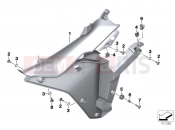 BMW Motorrad BMW 2015 R-Models K5x R 1200 RS (0A05, 0A15) Inner section, fairing side panel