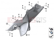 BMW Motorrad BMW 2015 R-Models K5x R 1200 RS (0A05, 0A15) Side trim panel