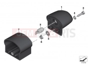 BMW Motorrad BMW 2015 R-Models K5x R 1200 RS (0A05, 0A15) Registration plate light