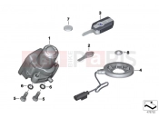BMW Motorrad BMW 2015 R-Models K5x R 1200 RS (0A05, 0A15) RF remote control locking system