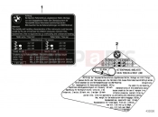 BMW Motorrad BMW 2015 R-Models K5x R 1200 RS (0A05, 0A15) Label 