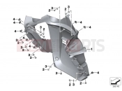 BMW Motorrad BMW 2015 C-Models C evolution (0C03) Grill cover