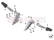 BMW Motorrad BMW 2015 C-Models C evolution (0C03) Rear footrests