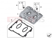BMW Motorrad BMW 2017 F models K8x F 850 GS (0B09, 0B19) Cylinder head cover