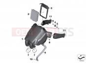 BMW Motorrad BMW 2017 F models K8x F 850 GS (0B09, 0B19) Intake muffler