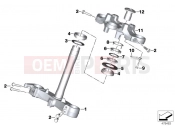 BMW Motorrad BMW 2017 F models K8x F 850 GS (0B09, 0B19) Fork brace, bottom/top