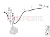 BMW Motorrad BMW 2017 F models K8x F 850 GS (0B09, 0B19) Brake pipe rear