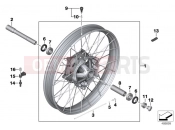 BMW Motorrad BMW 2017 F models K8x F 850 GS (0B09, 0B19) Cross spoke wheel front