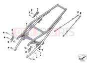 BMW Motorrad BMW 2017 F models K8x F 850 GS (0B09, 0B19) Rear frame