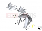 BMW Motorrad BMW 2017 F models K8x F 850 GS (0B09, 0B19) Front wheel fender