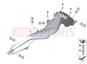 BMW Motorrad BMW 2017 F models K8x F 850 GS (0B09, 0B19) Fairing side panels