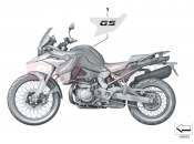 BMW Motorrad BMW 2017 F models K8x F 850 GS (0B09, 0B19) Stick-on label