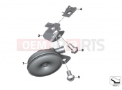 BMW Motorrad BMW 2017 F models K8x F 850 GS (0B09, 0B19) Horn