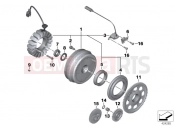 BMW Motorrad BMW 2005 F-Models F 650 CS 04 (0177,0187) Alternator