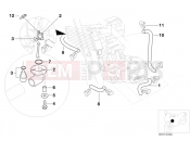 BMW Motorrad BMW 2005 F-Models F 650 CS 04 (0177,0187) Radiator hoses/temperature sensor