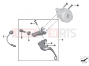BMW Motorrad BMW 2005 F-Models F 650 CS 04 (0177,0187) Clutch control assembly