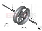 BMW Motorrad BMW 2018 C-Models C evolution (0C03) Front wheel