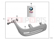 BMW Motorrad BMW 2006 R-Models 4V R 850 R 02 (0428) Retrofit kit, plastic safety bar