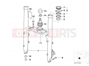 BMW Motorrad BMW 1997 R-Models 4V R 850 GS 95 (0403) Fork slider/lower fork bridge