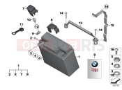 BMW Motorrad BMW 1997 R-Models 4V R 850 R 94 (0401,0406) Battery, maintenance-free