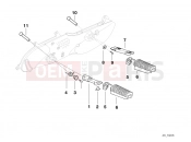 BMW Motorrad BMW 1997 R-Models 4V R 850 RT 96 (0412) Front and rear footpeg