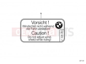 BMW Motorrad BMW 1997 R-Models 4V R 850 RT 96 (0412) Label adjustment instruction