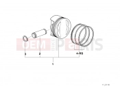 BMW Motorrad BMW 1999 R-Models 4V R 850 R 02 (0428) Piston, single components