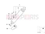 BMW Motorrad BMW 1999 R-Models 4V R 850 R 02 (0428) Rear muffler