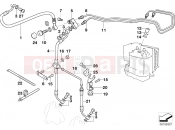 BMW Motorrad BMW 1999 R-Models 4V R 850 R 02 (0428) Brake line, Integral ABS, front