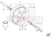 BMW Motorrad BMW 1999 R-Models 4V R 850 R 02 (0428) Cast rim, front