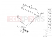 BMW Motorrad BMW 1999 R-Models 4V R 850 R 02 (0428) Protective bar, rear, 3-piece