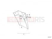 Set mud flaps, rear - BMW Motorrad R 65 RT SF 1987