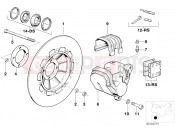 Front brake 1.disk - BMW Motorrad R 80 RT 1987