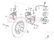 Front wheel brake - BMW Motorrad R 100 RS 1987