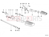 Footrest - BMW Motorrad R 100 RT 1987