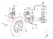 Front wheel brake - BMW Motorrad R 80 RT 1988