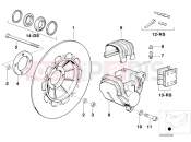 Front brake 1.disk - BMW Motorrad R 80 RT 1988
